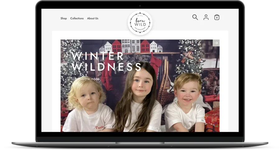 Born Wild Childrenswear eCommerce online store built on Shopify