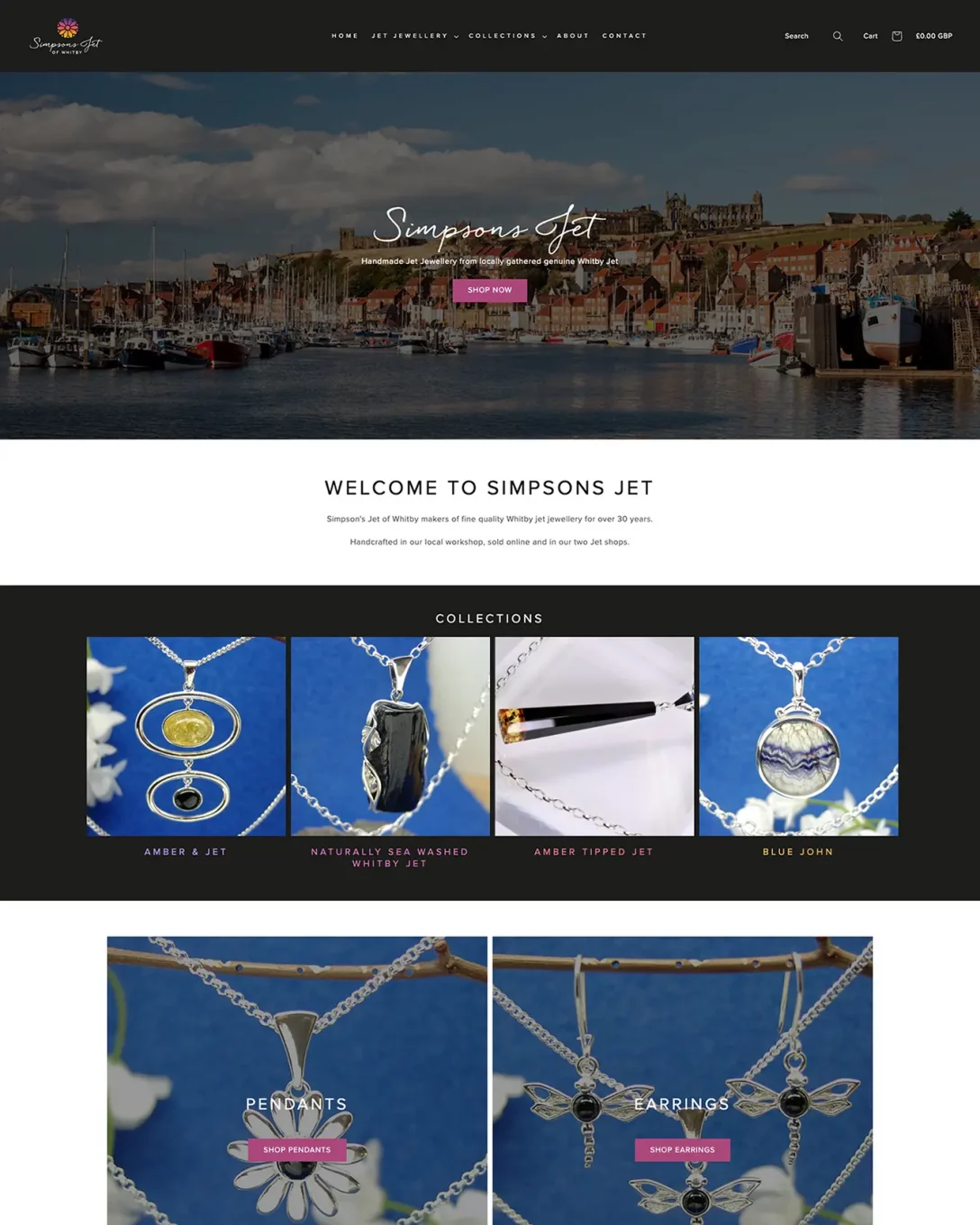 Jet Jewellery custom web design