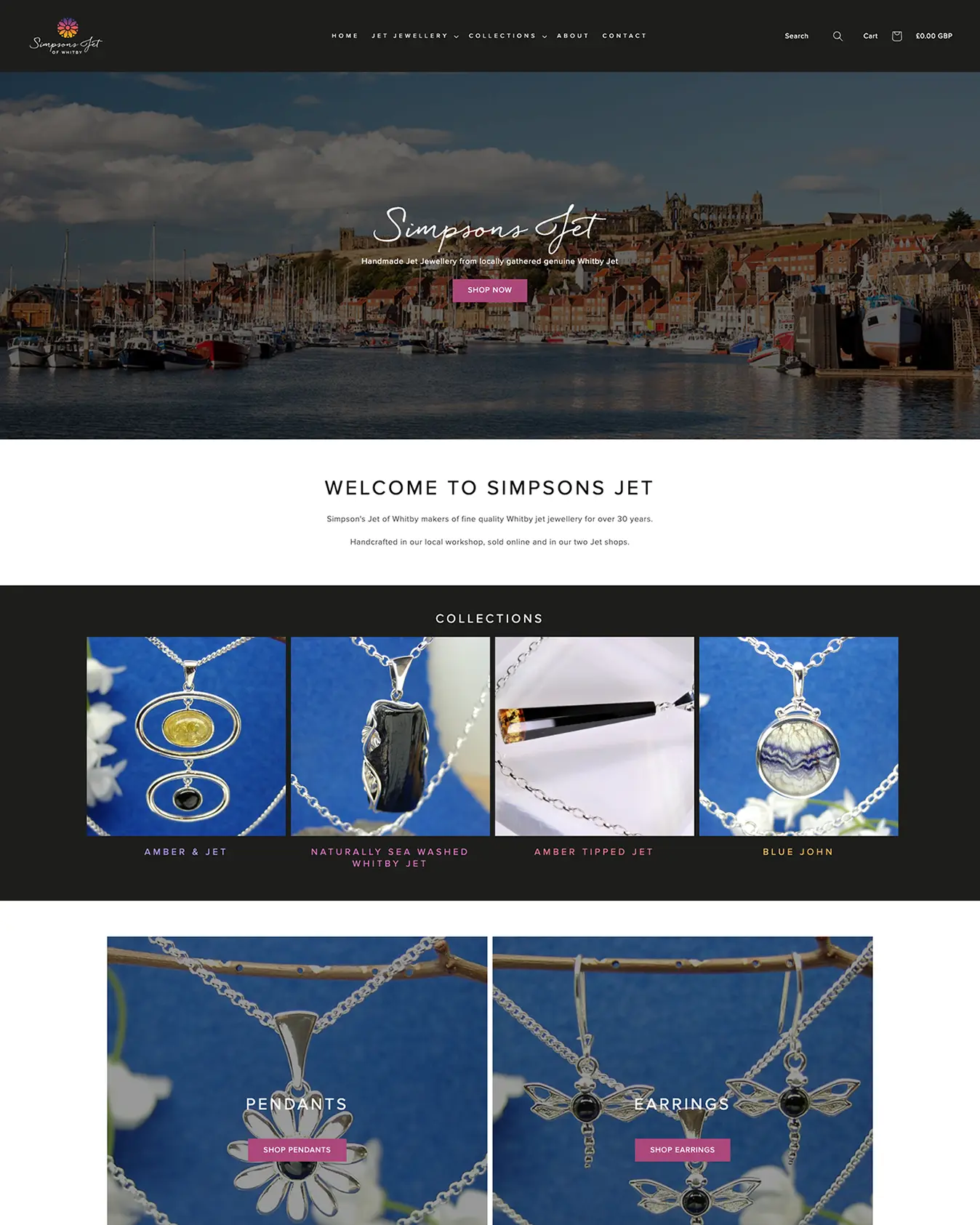 Jet Jewellery - homepage