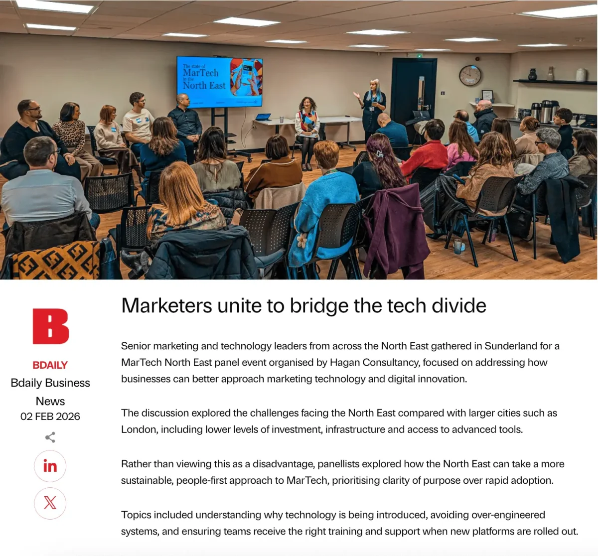 bdaily martech north east
